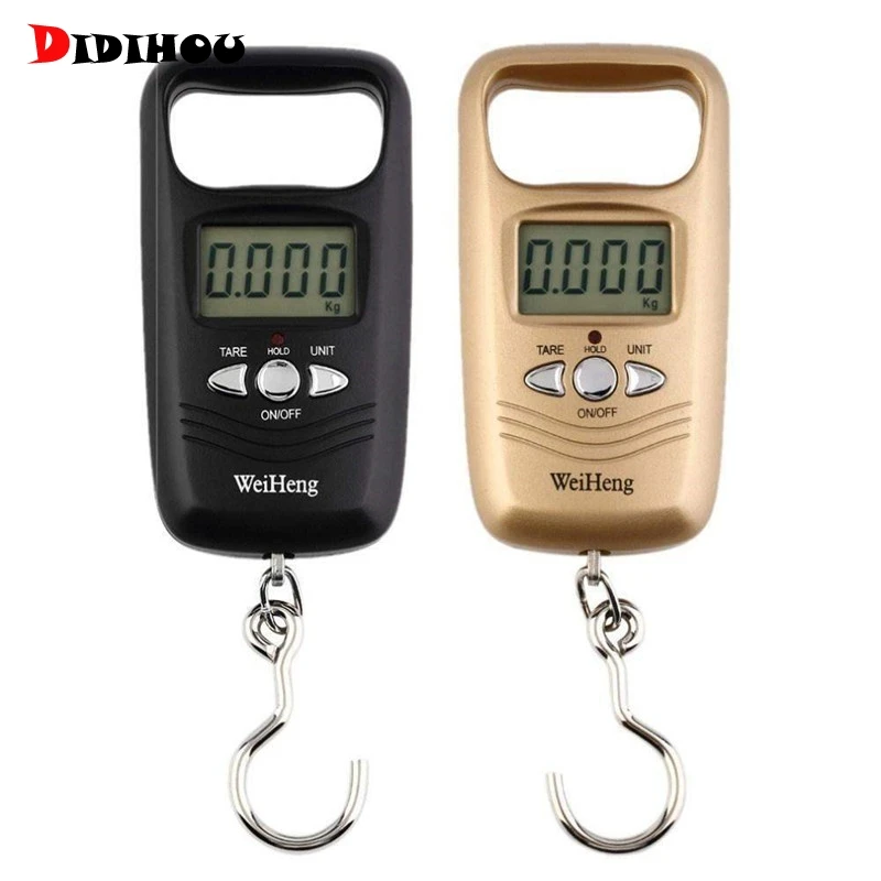 Junejour мини-весы для багажа Портативный карманные весы с висящим крючком 50 кг/110lb