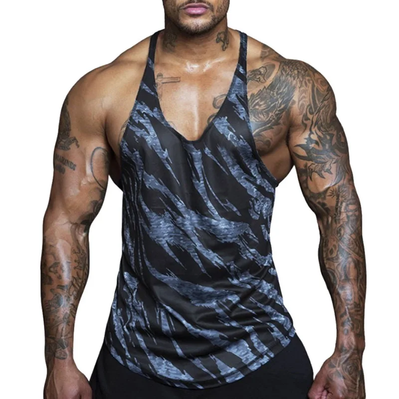 Мужской жилет для бодибилдинга Nice Pop без рукавов майки спортзала быстросохнущая