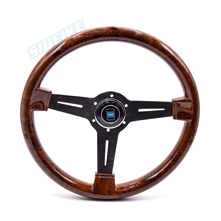 Рулевое колесо для спортивного автомобиля копия дерева универсальный 350 мм
