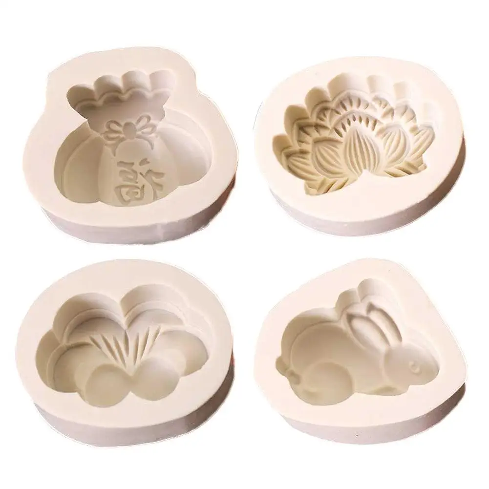 4 стиля мультфильм кролик бабочка счастливый мешок лотоса форма выпечки