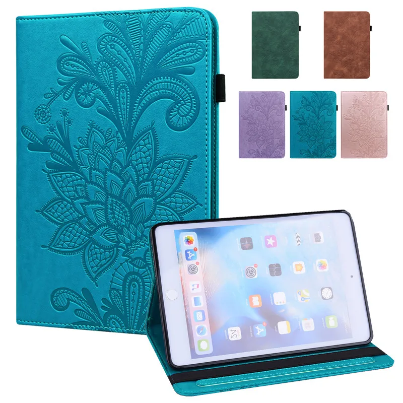 

Чехол для планшета Realme Pad 10,4 2021, чехол в стиле ретро с 3D цветами, мягкая задняя крышка из искусственной кожи ТПУ, чехол для Realme Pad