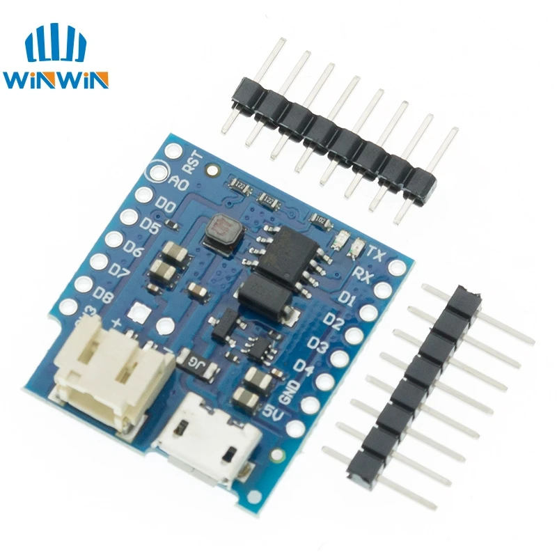 Защита аккумулятора V1.1.0 V1.2.0 Для WEMOS D1 mini зарядка и усиление одной литиевой