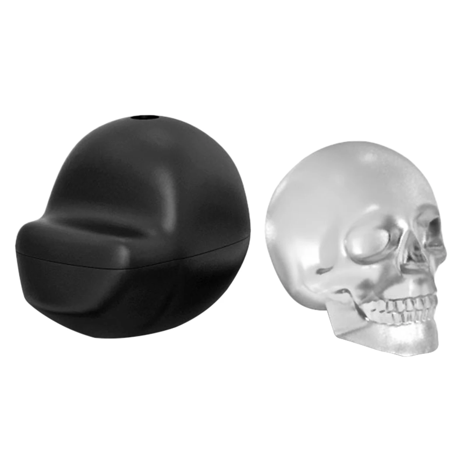 

3D Skeleton Ice Tray Sigle Holes Silicone Small Drink Whisky Skull Ice Cube Mold Tray Party Candy Mold Ice Lattice Cake Model