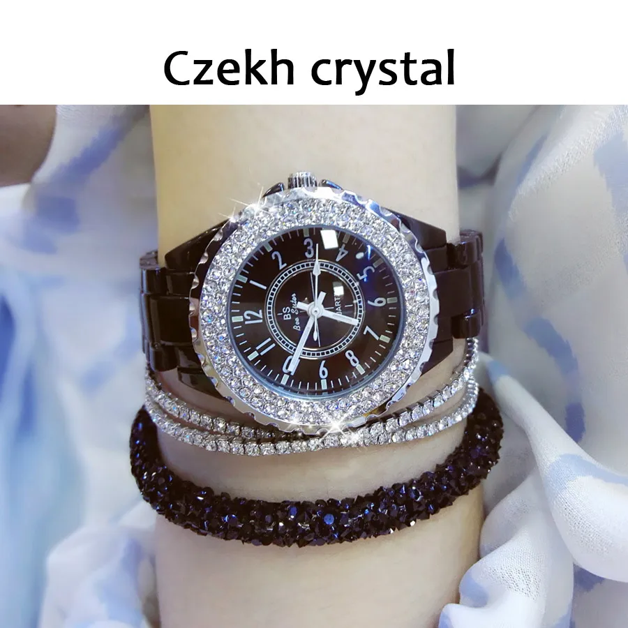 Женские часы 2021 лучший бренд класса люкс Керамические женские модные кварцевые