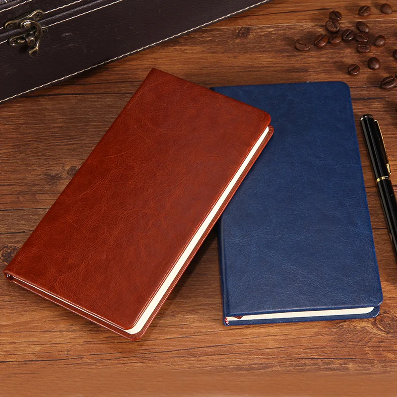 

PU Leather Notebook Stationery Office Bookkeeping Mini Portable Notebook A6 Pocket Diary