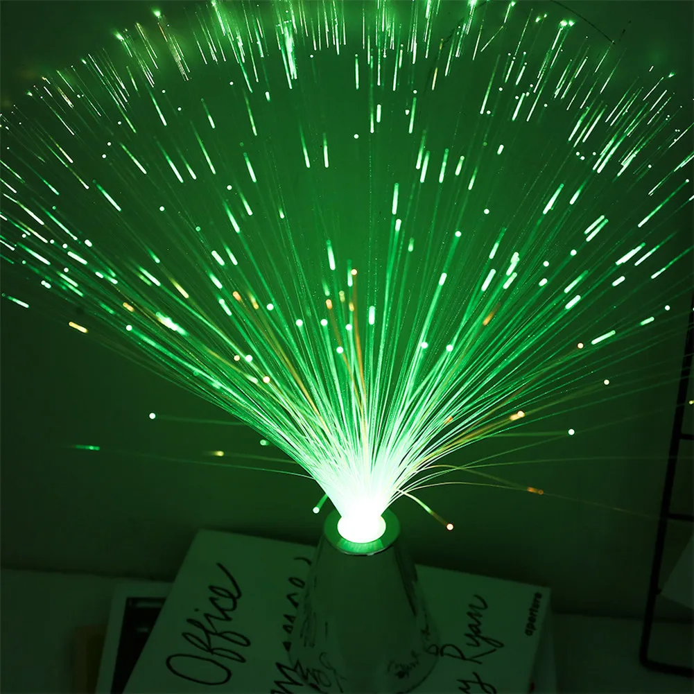 Led Multi Colour Changing Fiber Optic Fountain Night Light Lamp Home Decoration Luminous Toys Sleep PLD | Ночники