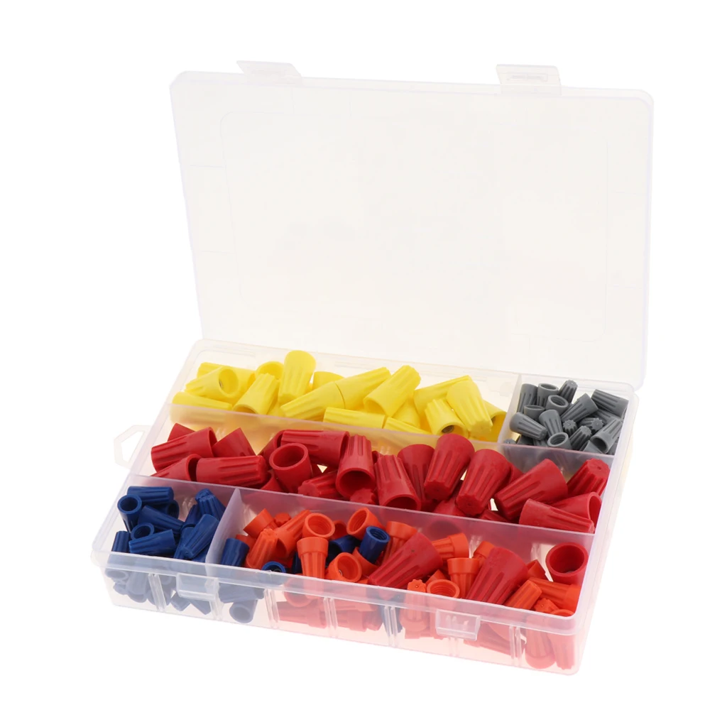 

200 шт., электрический провод, соединительный винт, Витой Разъем, с пружинной вставкой, набор в ассортименте