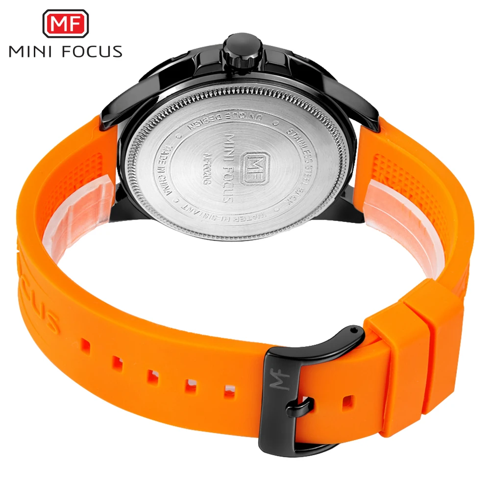 MINIFOCUS модные спортивные наручные часы Для мужчин кварцевые аналоговые Дата Часы