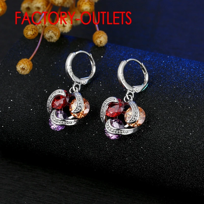 Модное женское ожерелье-Кольцо из стерлингового серебра 925 пробы серьги-кольца с