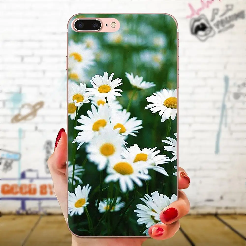 Для huawei Honor 4C 5A 5C 5X6 6A 6X7 7A 7C 7X8 8C 8S 9 10 10i 20 20i Lite Pro защитный чехол на заднюю панель из полиуретана Daisies фон