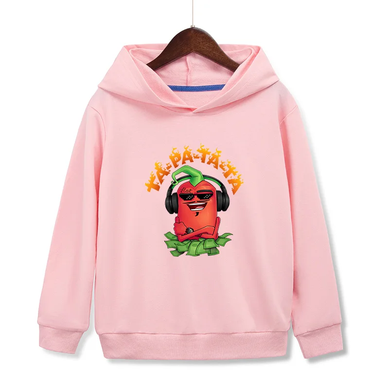 

2022 NEW Summer Thin 100% Cotton Children's Hoodie Merch Edison Perec Chilli Boys Girls Sweatshirts Casual Kids Clothing Tops