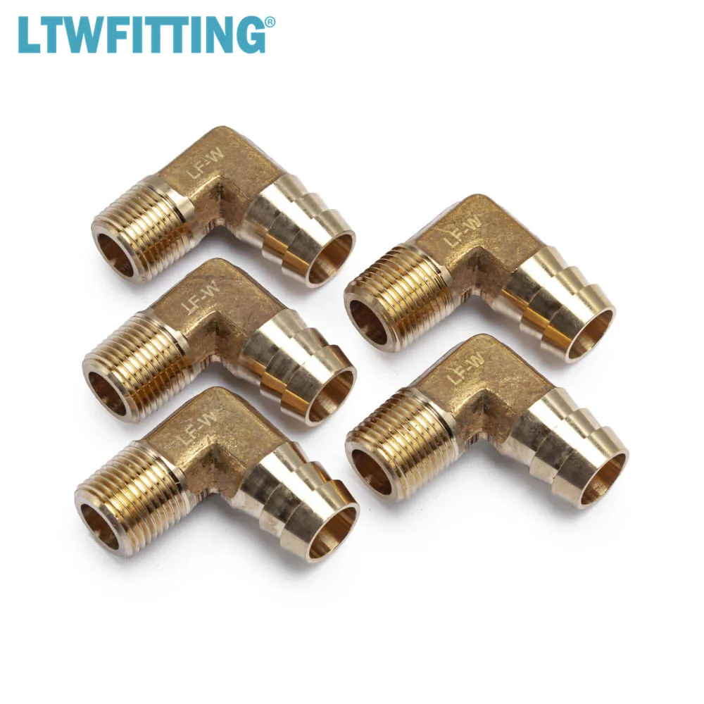 LTWFITTING латунный штуцер с Колено 90 градусов для шланга 5/8 дюйма x 3/8 стандартный топливный катер|brass barb fitting|hose