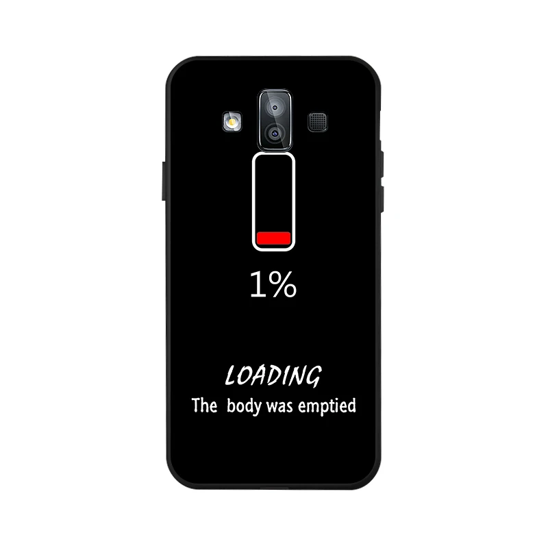 Мультяшный Мягкий Силиконовый ТПУ черный чехол для Samsung Galaxy J4 J5 J6 J7 J8 2018 2017 2016 Duo Max