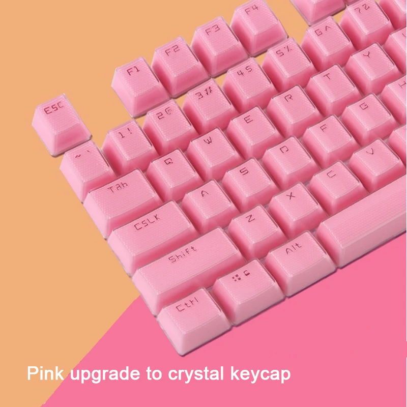 Розовая Милая Порошковая клавиша со стразами для льда 104 ключа OEM высота вишневый