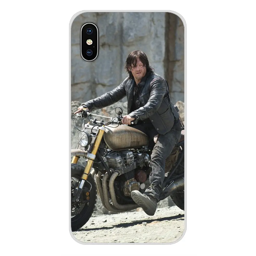 Для Apple iPhone X XR XS 11Pro MAX 4S 5S 5C SE 6S 7 8 Plus ipod touch 5 6 TPU чехол The Walking Dead Daryl Dixon Сияющий