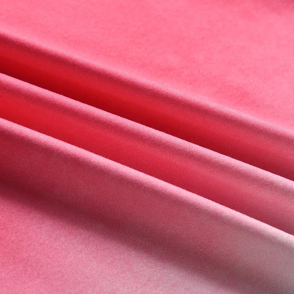 

2021 New Summer Design Niche Round Collar Dress Sexy Slit Halter Skirt Gradient Color Casual Dress Hot Style Candy Color
