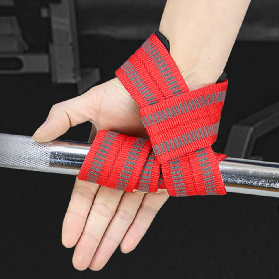 

KoKossi Weightlifting Wrist Straps Fitness Bodybuilding Training Gym CrossFit Lifting Straps With Non Slip Flex Gel Grip Workout