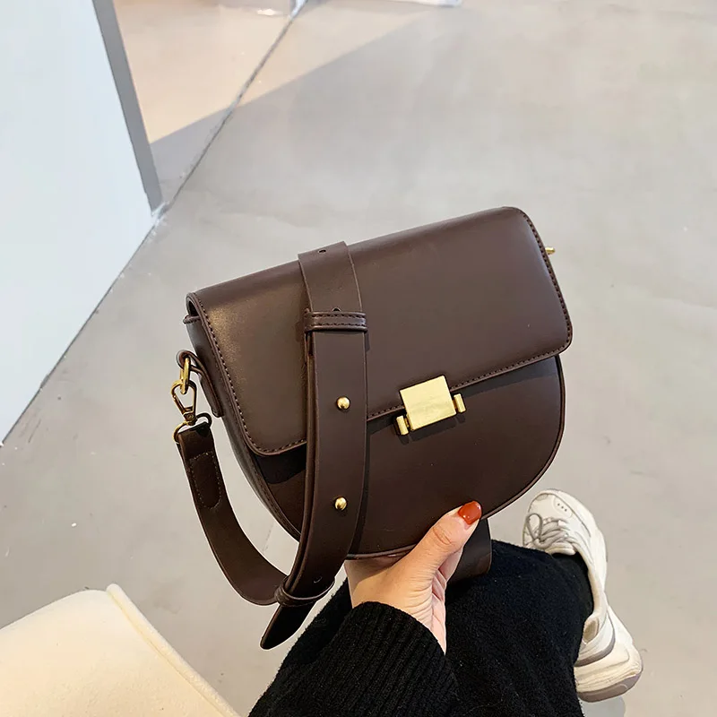 

Женская кожаная сумка-мессенджер, винтажная сумка известного бренда, дизайнерская классическая женская кожаная сумка через плечо, 2021