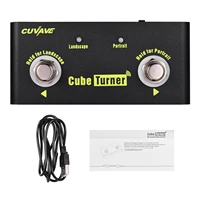 cube turner wireless page turner pedal built in battery supports looper connection compatible with tablets smartphones