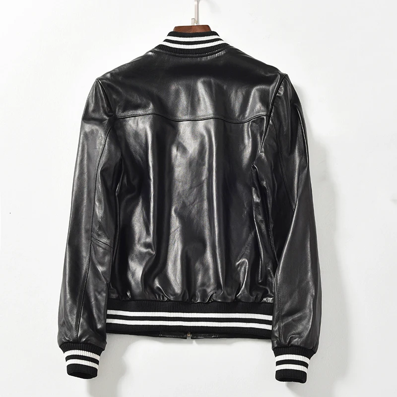 Женское пальто из натуральной овечьей кожи осенняя тонкая женская верхняя