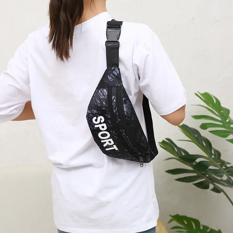 

Men's Fashion Sports Outdoor Multifunctional Waterproof Waist Bag Large Capacity Business Bag Nylon Mobile Phone Bag Chest Bag