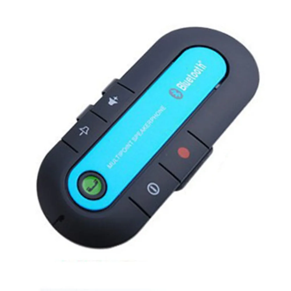 Bluetooth автомобильный комплект громкой связи беспроводной Bluetooth динамик телефон MP3 музыкальный плеер Солнцезащитный козырек клип динамик телефон с автомобильным зарядным устройством