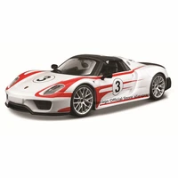 bburago 124 scale porsche 918 weissach alloy racing car alloy luxury vehicle diecast cars model toy collection gift