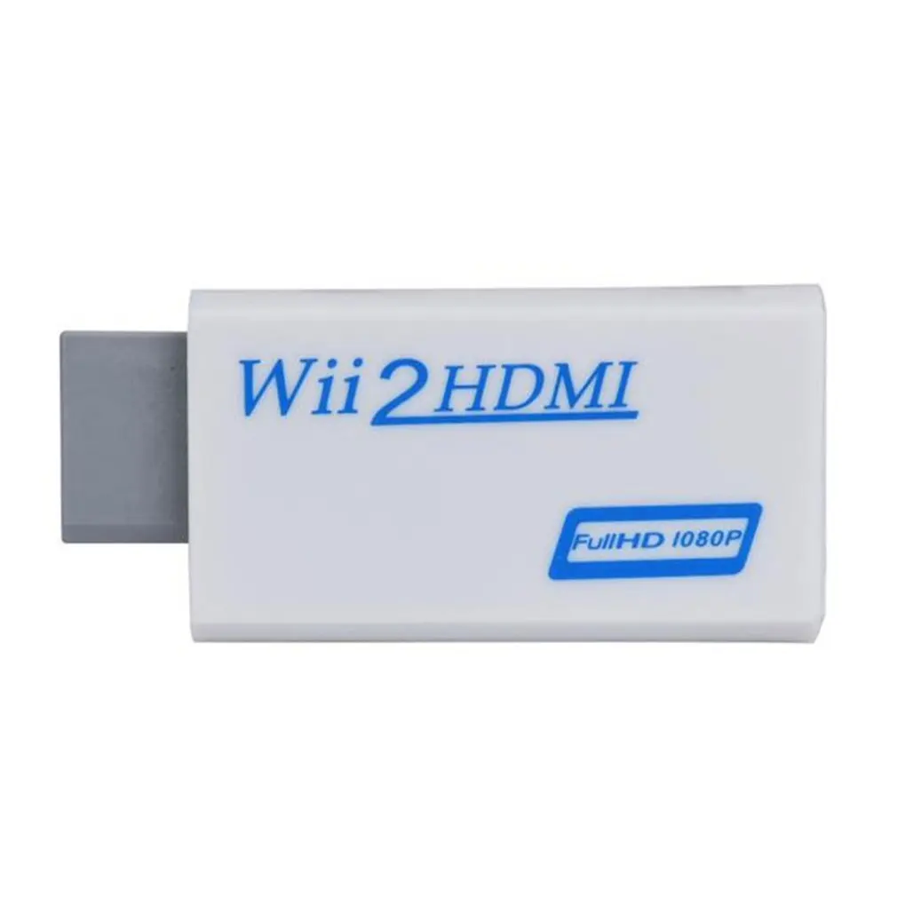 

2019 New High Quality Full HD HDMI-compatible 1080P Converter Adapter With 3.5 mm Audio Output For Wii 2 White Dropshipping