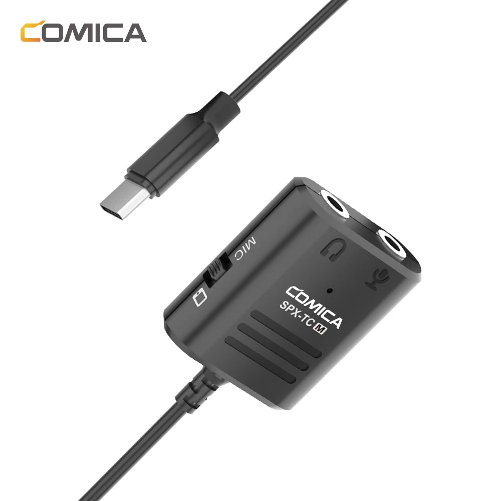 Comica CVM SPX TC 3 5 мм TRS/TRRS конвертер в USB TYPE C Audio для смартфонов Android 0 или выше|Аксессуары