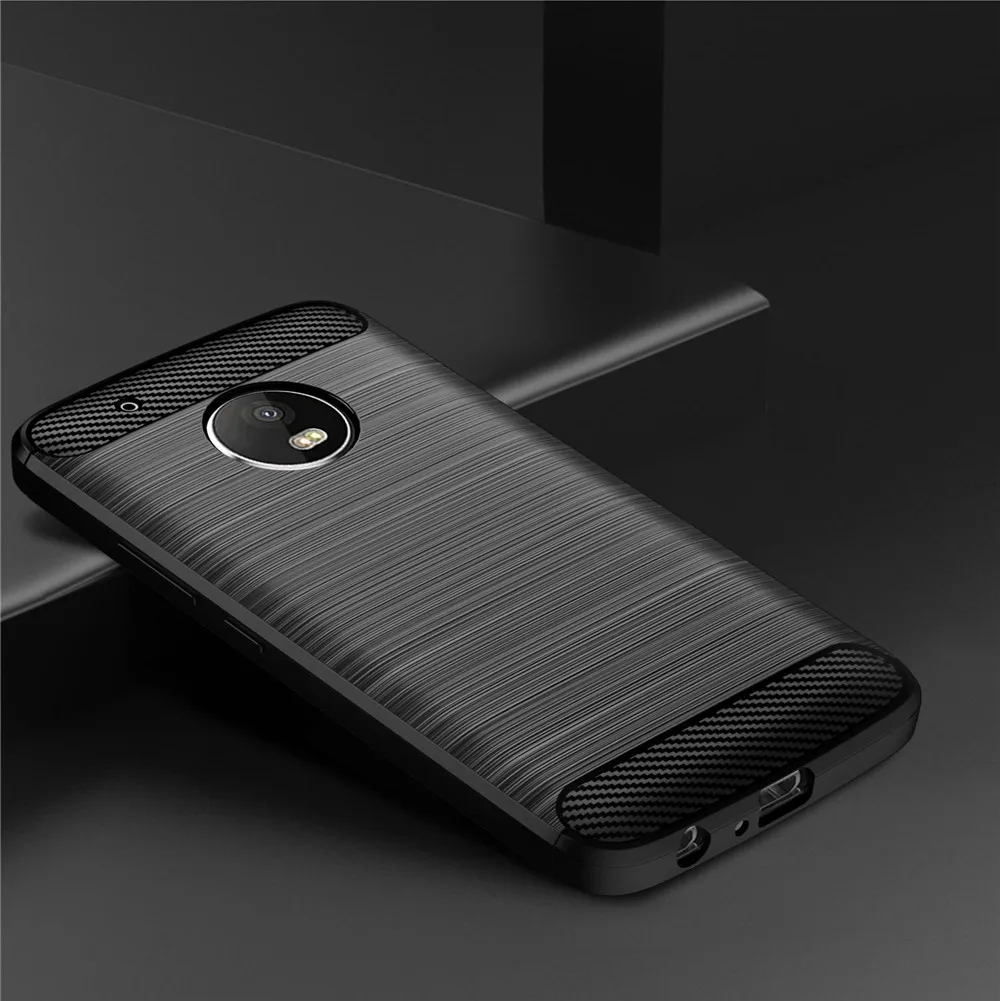 flip cover For Motorola Moto G5 G5S G6 Plus Case Luxury Carbon Fiber Skin Full Soft Silicone Cover Case For Moto G 5 G5 S G 6 Phone Cases phone pouch for ladies