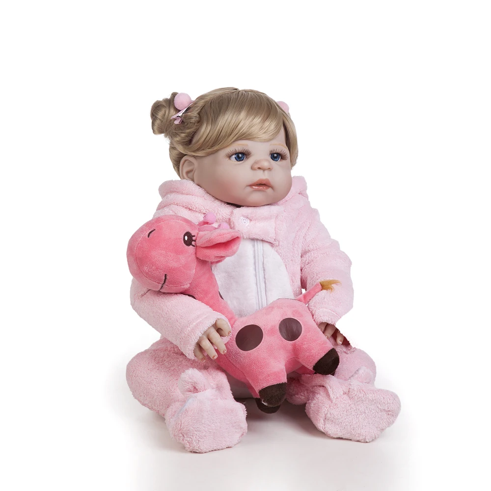 57 см полностью силиконовая виниловая кукла для новорожденных девочек Bebe Alive Lifelike