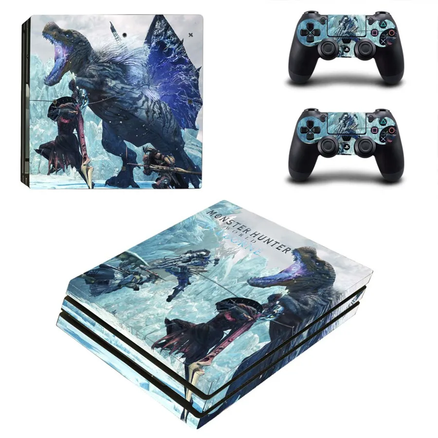 Стильная виниловая наклейка Monster Hunter для консоли PS4 Pro и контроллеров PlayStation 4 21 |