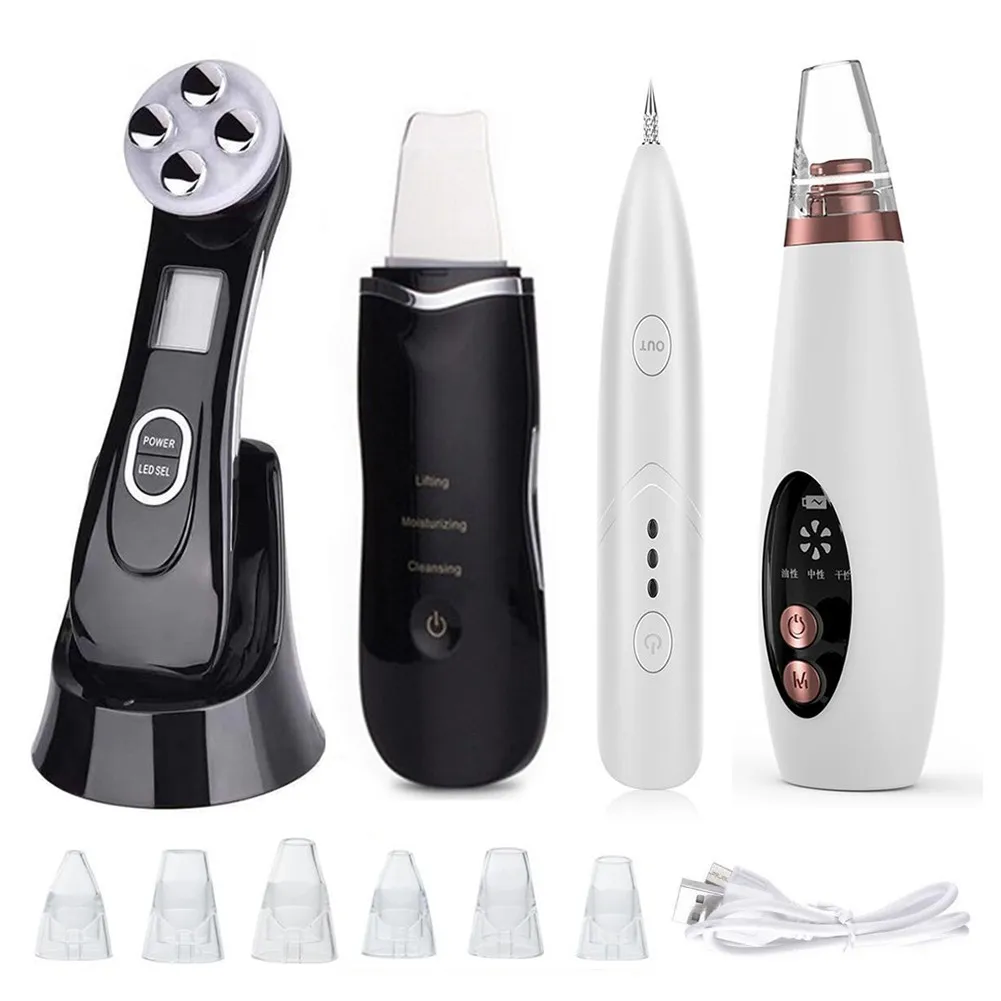 

Ultrasonic Skin Scrubber Spatula Deap Cleaning Skin Device RF LED Peeling Care Cleaner Skin Beauty EMS Spray Face Y0F7