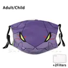 Многоразовая маска для лица с забавным принтом Pm2.5, фильтровальная маска для лица, Eva01 маска-шинги, АСУКА ЭВА, аниме Weeb Coolmask, стиль Mecha Color