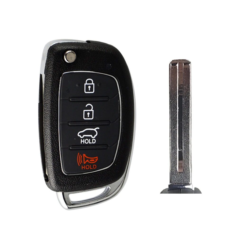 

OkeyTech 3/4 кнопочный Складной автомобильный брелок для ключей для Hyundai чехол Coupe Azera Santa Elantra I30 IX35 с лезвием