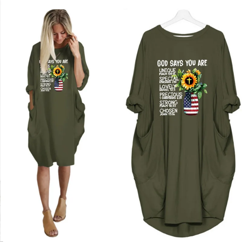 

2021 Elegant Dresses Women Vintage Letter Print Long Sleeve o Neck Plus Size Vestidos Casual Party Black Femme Robe Streetwear