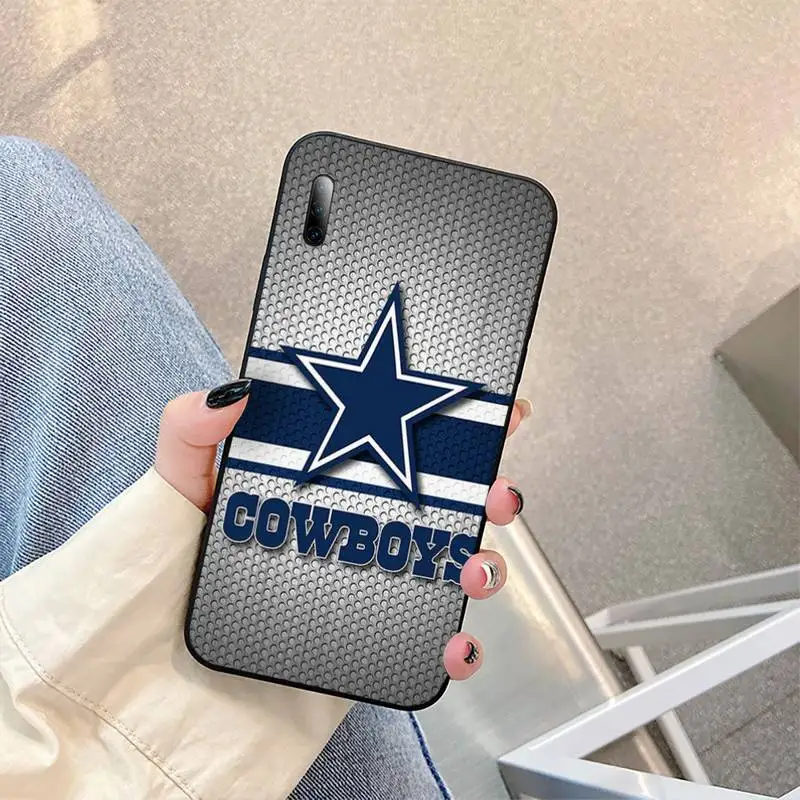 

Dallas Cowboys black Silicone Phone Case for Samsung S6 S7 edge s8 s9 s10 S20 plus lite2019 2020 S10E Cover