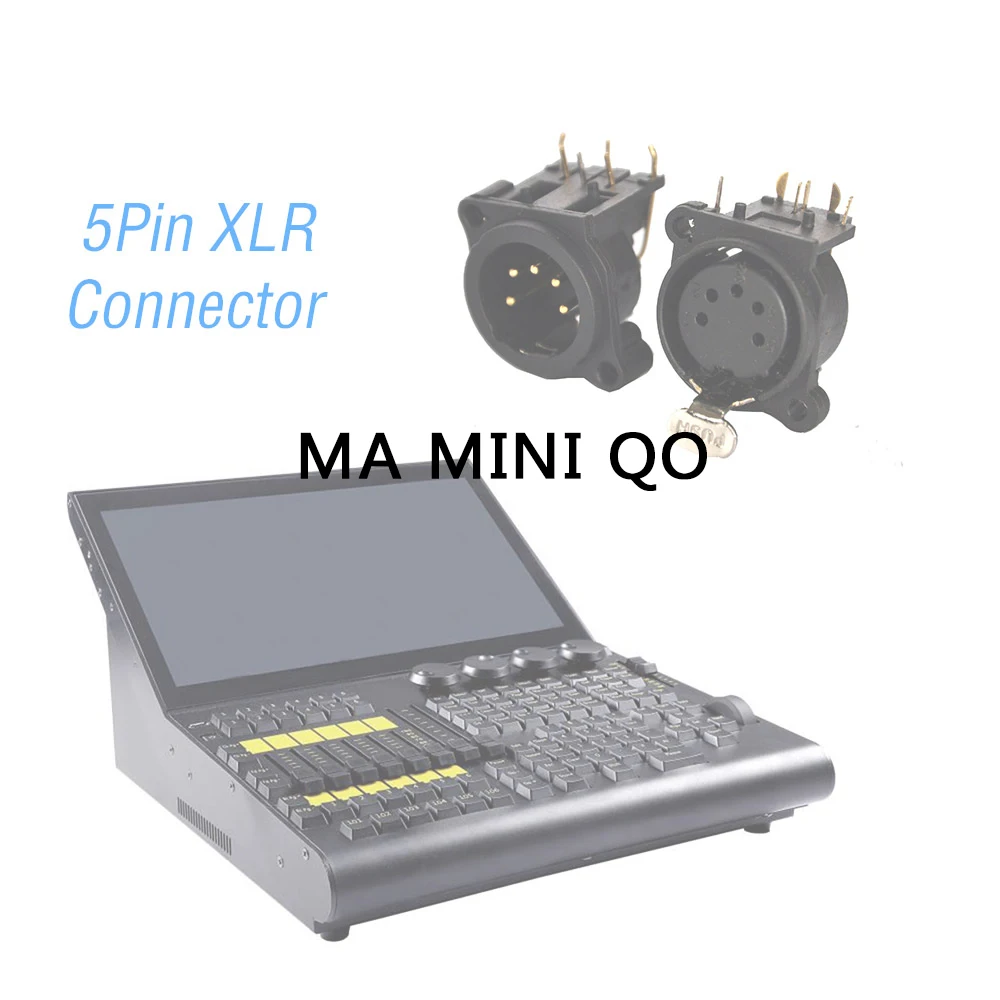 5Pin XLR Connector DMX512 MA Mini Q0 консольная часть света DMX контроллер диджей диско Par движущиеся фары светодиодный стробоскоп Светильник Освещение сцены консоль - Цвет: 5Pin XLR Connector