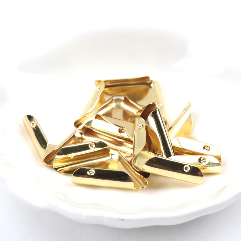 Металлические уголки книга коробки Скрапбукинг альбом папка для меню Угловые