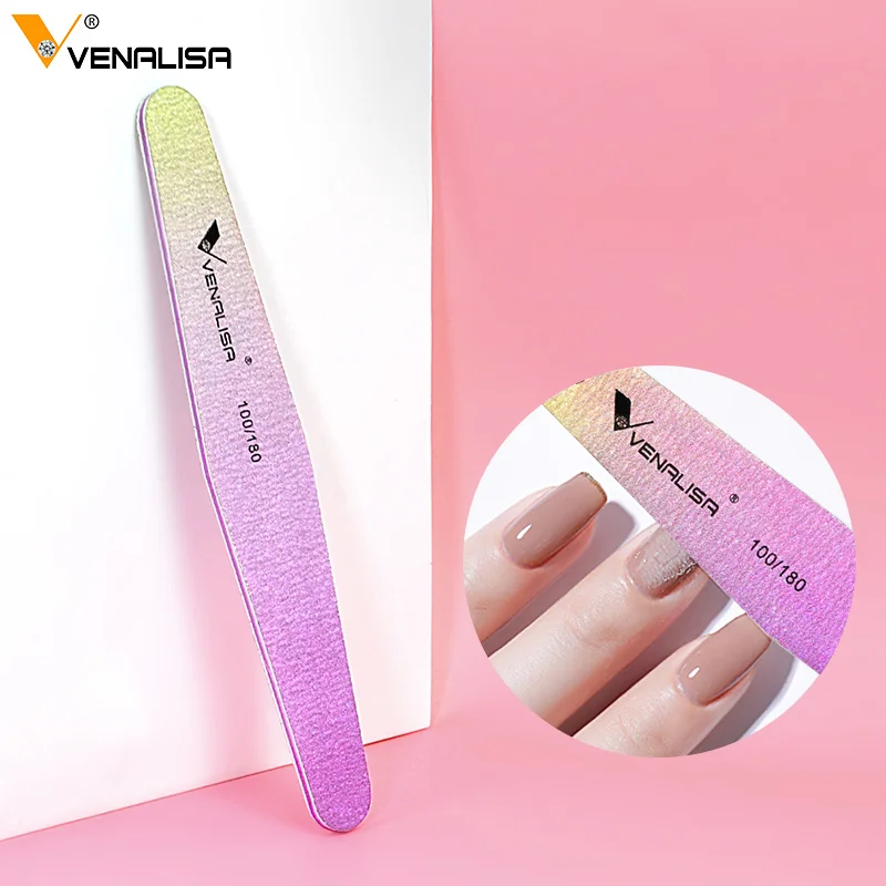 5piece Venalisa Nail File 100/180 Double Side Lime Buffer Block High Quality Files For UV LED Gel Polish Manicure Tool - купить по