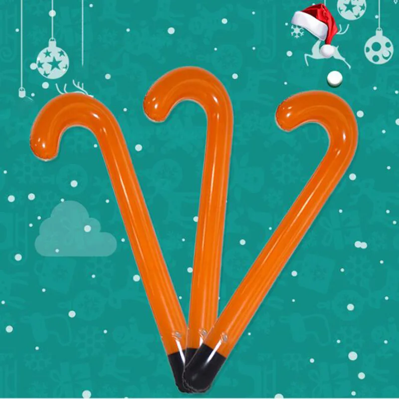 10 шт. надувные костыль Санта Клаус трость на Рождество и Хеллоуин Вечерние