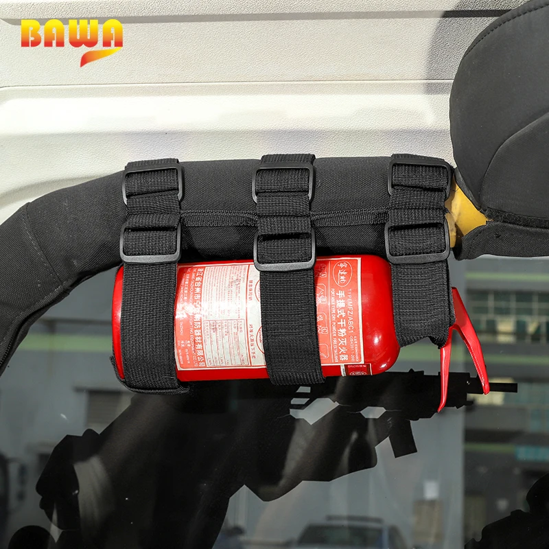 Держатель для огнетушителя BAWA регулируемый ремень крепления Jeep Wrangler TJ JK JL 1997 +