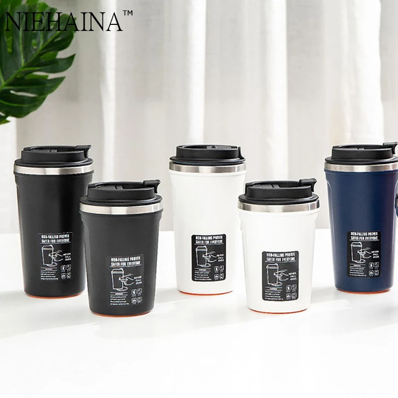 

380Ml Thermos Flask Coffee Mug Stainless Steel Hot And Cold Water Cup Coffee Mug Mug Travel Thermo Cup Thermosmug For Gifts