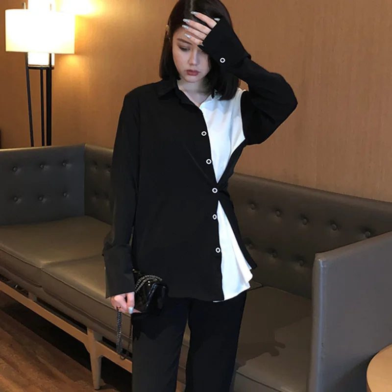 

plus size women blouses 2021 spring long Sleeve turn-down collar blouse Shirt Female casual Loose Shirts blusas mujer clothes