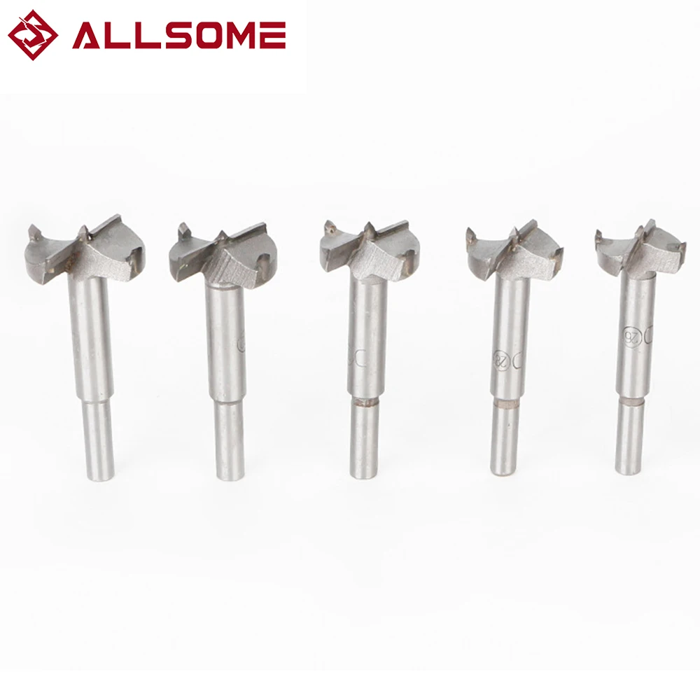 

ALLSOME 5Pcs Various Size Shank Milling Cutter Aluminium Set Shank Carbide Router Bit Woodworking Engraving DIY Cutting Tools