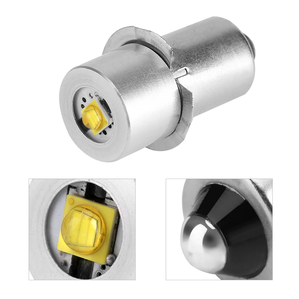 P13.5S 3W LED Flashlight Replacement Bulb Torch Lamp Emergency Work Light (White 4-12V) | Лампы и освещение