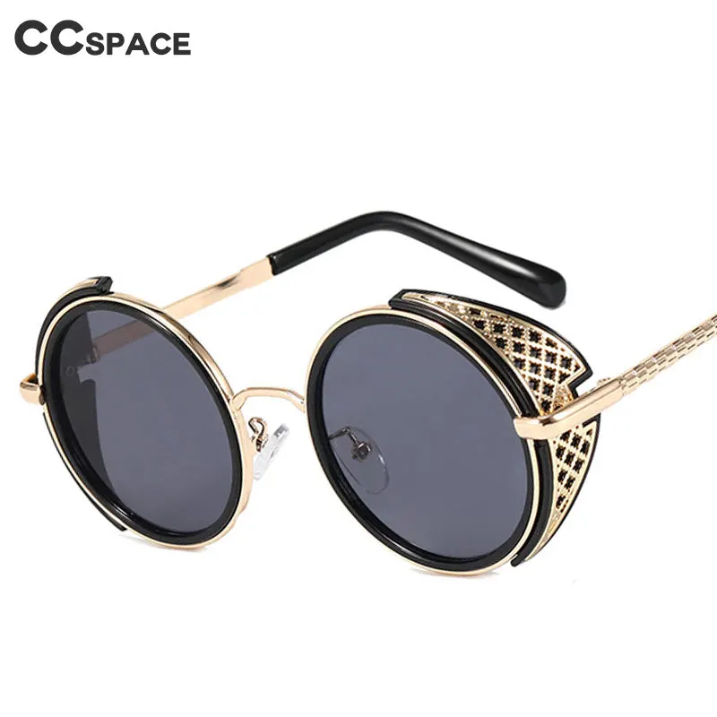 49249 круглые паровые Панк Роскошные солнцезащитные очки для мужчин и женщин
