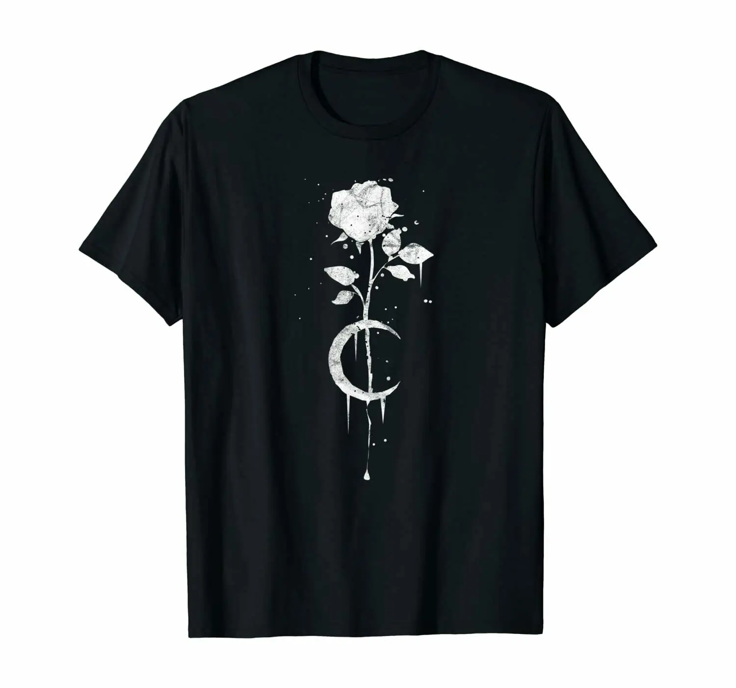 

Occult Moon Rose Witchcraft - The Witch Vintage Gothic T-Shirt Streetwear Punk Top Funny Harajuku T-shirt Women