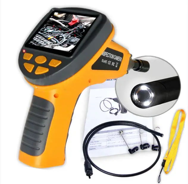 Эндоскоп для осмотра змеи Borescope lcd водонепроницаемая видеокамера 8,5 мм камера