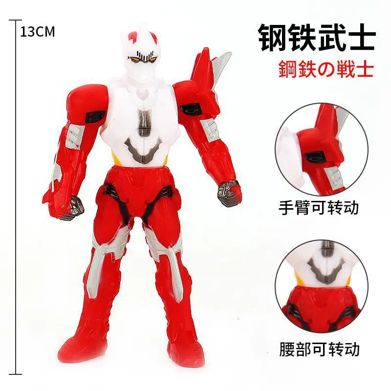 

13cm Small Soft Rubber Ultraman Jean-Bot Jean-Bird Action Figures Model Doll Furnishing Articles Children's Assembly Puppets Toy